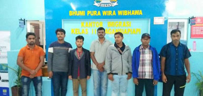  Ingin Menyeberang ke Malaysia, Kodim dan Imigrasi Rohil Amankan 7 WNA 